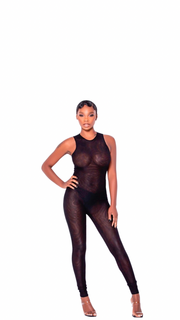 A black sexy jumpsuit